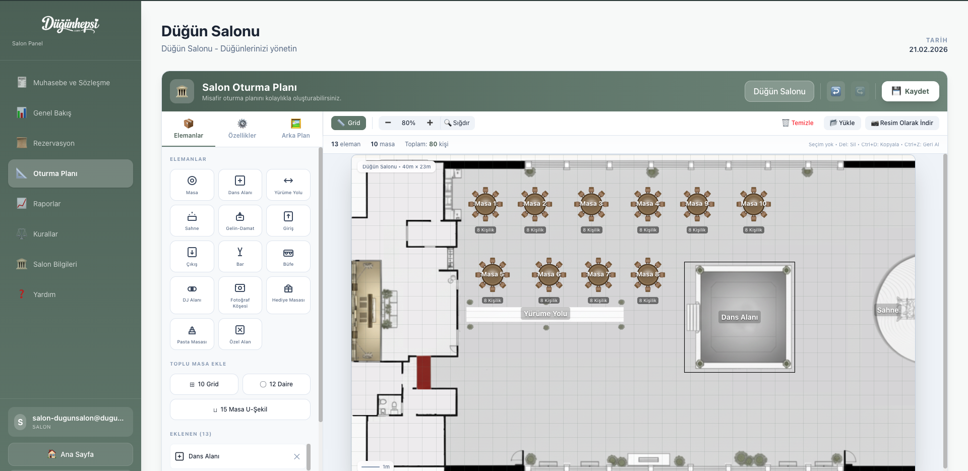 Salon Krokisi Oluştur